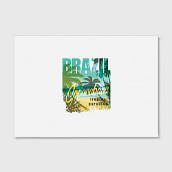 Холст прямоугольный Тропический Рай Бразилии, цвет: 3D-принт — фото 2