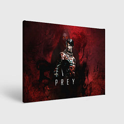 Холст прямоугольный Prey Dark red, цвет: 3D-принт