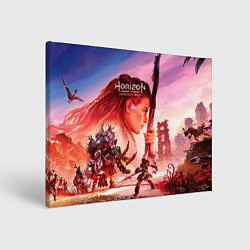 Холст прямоугольный Horizon Forbidden West game poster, цвет: 3D-принт