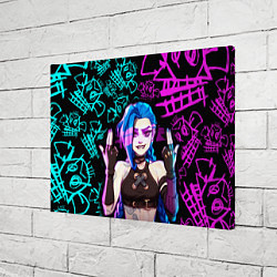 Холст прямоугольный JINX ДЖИНКС NEON PATTERN, цвет: 3D-принт — фото 2