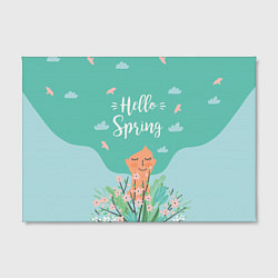 Холст прямоугольный Hello spring, цвет: 3D-принт — фото 2