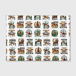 Холст прямоугольный Конный спорт Паттерн, цвет: 3D-принт — фото 2