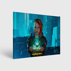 Холст прямоугольный Vi girl cyberpunk 2077, цвет: 3D-принт
