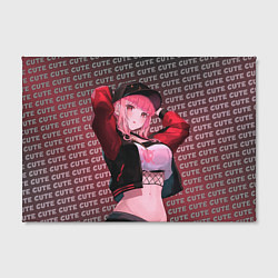 Холст прямоугольный Милая аниме девушка в кепке, цвет: 3D-принт — фото 2