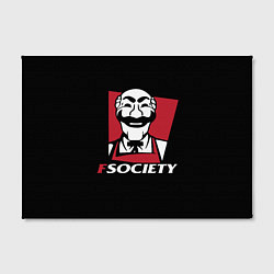 Холст прямоугольный FSOCIETY HACKING, цвет: 3D-принт — фото 2