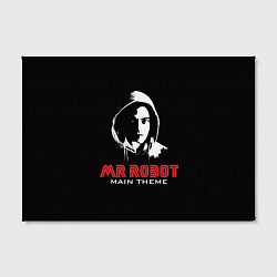 Холст прямоугольный MR ROBOT Хакер, цвет: 3D-принт — фото 2