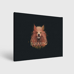 Картина прямоугольная Алый волк из Elden Ring