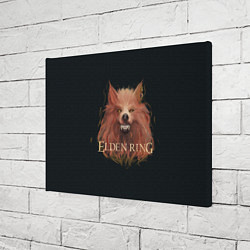 Холст прямоугольный Алый волк из Elden Ring, цвет: 3D-принт — фото 2