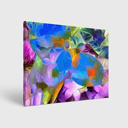 Холст прямоугольный Цветочный узор Summer, цвет: 3D-принт