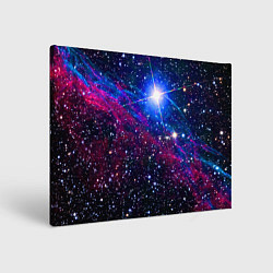Холст прямоугольный Открытый космос Star Neon, цвет: 3D-принт