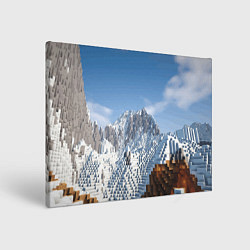 Холст прямоугольный Minecraft Mountains Video game, цвет: 3D-принт