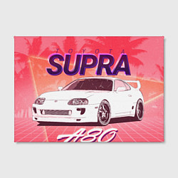 Холст прямоугольный Supra A80 Retro Style, цвет: 3D-принт — фото 2