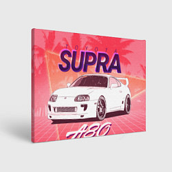 Картина прямоугольная Supra A80 Retro Style