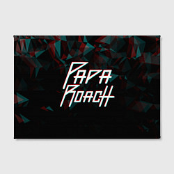 Холст прямоугольный Papa roach Glitch Big Logo, цвет: 3D-принт — фото 2