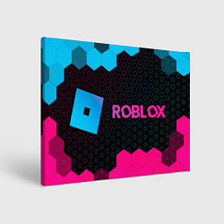 Холст прямоугольный Roblox Neon Gradient, цвет: 3D-принт