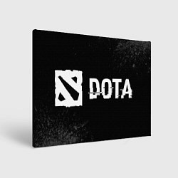 Картина прямоугольная Dota Glitch на темном фоне