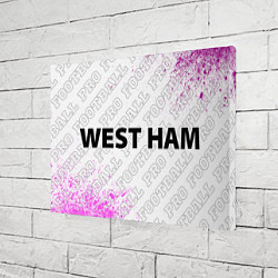 Холст прямоугольный West Ham Pro Football, цвет: 3D-принт — фото 2