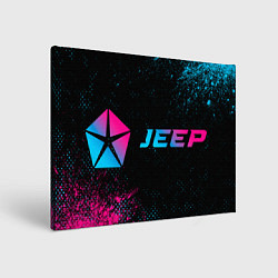 Картина прямоугольная Jeep Neon Gradient