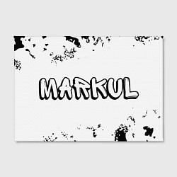 Холст прямоугольный Рэпер Markul в стиле граффити, цвет: 3D-принт — фото 2
