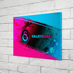 Холст прямоугольный Galatasaray Neon Gradient, цвет: 3D-принт — фото 2