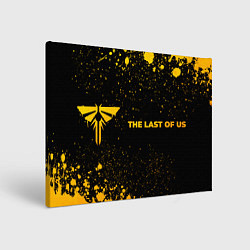 Картина прямоугольная The Last Of Us - gold gradient: надпись и символ