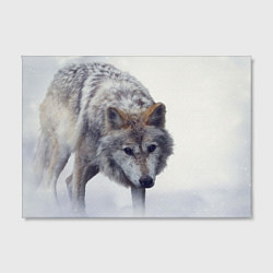 Холст прямоугольный Волк зимой, цвет: 3D-принт — фото 2