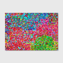 Холст прямоугольный Цветная пуантель, цвет: 3D-принт — фото 2