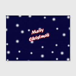 Холст прямоугольный Merry Christmas Неон, цвет: 3D-принт — фото 2