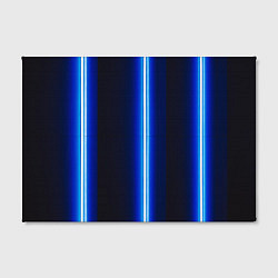 Холст прямоугольный Неоновое синее свечение, цвет: 3D-принт — фото 2