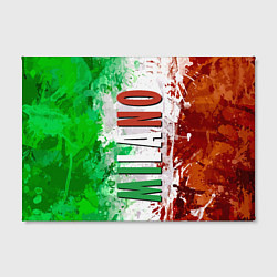 Холст прямоугольный Флаг Италии - кляксы, цвет: 3D-принт — фото 2