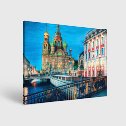 Картина прямоугольная Вечерний Санкт-Петербург