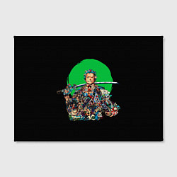 Холст прямоугольный Ророноа Зоро - Ван пис, цвет: 3D-принт — фото 2