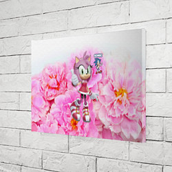 Холст прямоугольный Sonic - Amy Rose - Video game, цвет: 3D-принт — фото 2