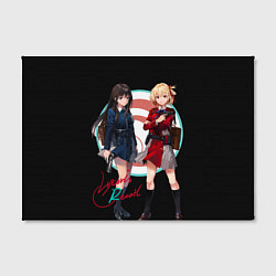 Холст прямоугольный Тисато Нисикиги - Lycoris Recoil, цвет: 3D-принт — фото 2