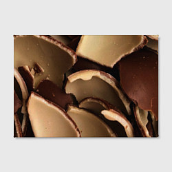 Холст прямоугольный Кусочки шоколадных яйиц, цвет: 3D-принт — фото 2