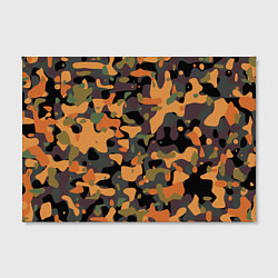 Холст прямоугольный Камуфляж осенний лес, цвет: 3D-принт — фото 2
