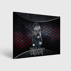 Холст прямоугольный Slipknot dark black, цвет: 3D-принт