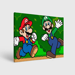 Картина прямоугольная Luigi & Mario