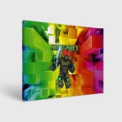 Холст прямоугольный Minecraft - Мастер Чиф, цвет: 3D-принт