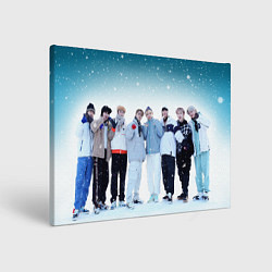 Холст прямоугольный Stray Kids winter, цвет: 3D-принт