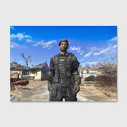 Холст прямоугольный Field scribe commando - Fallout 4, цвет: 3D-принт — фото 2