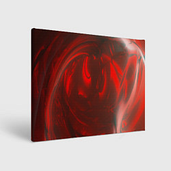 Холст прямоугольный Темно красные волны, цвет: 3D-принт