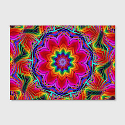 Холст прямоугольный Волшебный радужный цветок, цвет: 3D-принт — фото 2