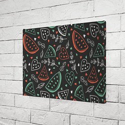 Холст прямоугольный Любовь в арбузах, цвет: 3D-принт — фото 2