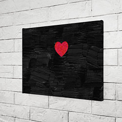 Холст прямоугольный Black Valentin, цвет: 3D-принт — фото 2