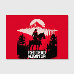 Холст прямоугольный Red Dead Redemption, mountain, цвет: 3D-принт — фото 2