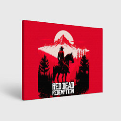 Холст прямоугольный Red Dead Redemption, mountain, цвет: 3D-принт