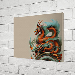 Холст прямоугольный Japan dragon - irezumi, цвет: 3D-принт — фото 2