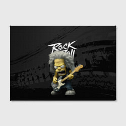 Холст прямоугольный Rock and Roll Simpsons, цвет: 3D-принт — фото 2