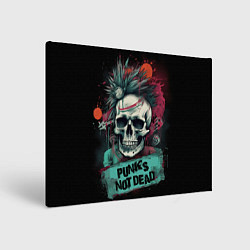 Холст прямоугольный Punks not dead, цвет: 3D-принт